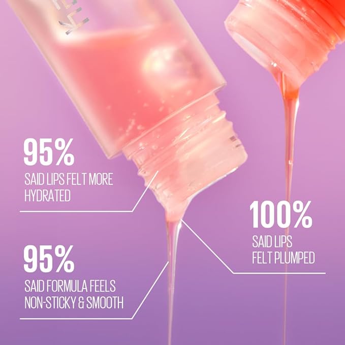 Kaja Juicy Glass Lip Plumping Oil | 02 Raspberry Refresher | Hydrating, Feel Plumped and Lightweight with Vitamin Tree Fruit Oil, Vegan, Cruelty-Free, Clear Tint Stain Shine Gloss Plumper