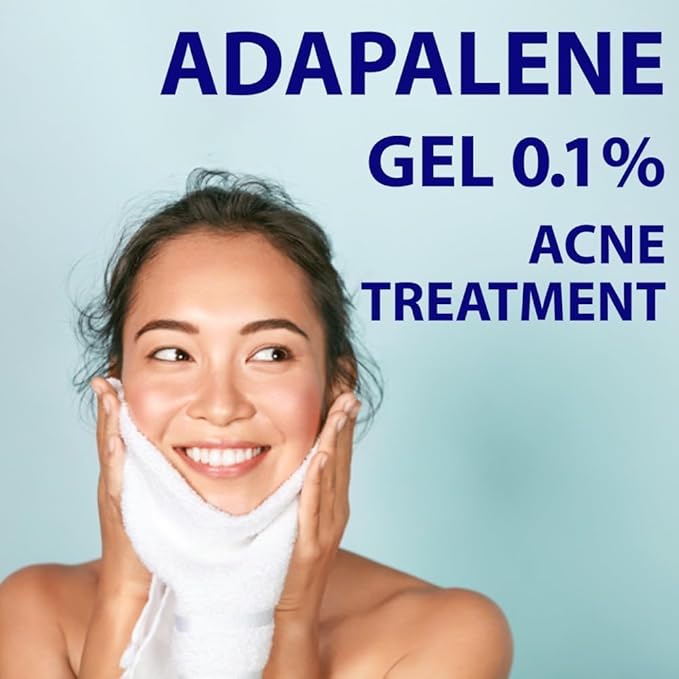 TARO Adapalene 0.1% USP Gel, Paraben Free, Retinoid Acne-Prone Facial Treatment for Sensitive Skin, Prescription Strenght (0.5)