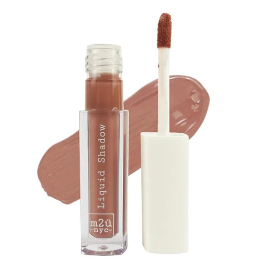 M2U NYC (Pink Mauve Liquid Eyeshadow – Quick Drying Liquid Eye Shadow with One Swipe Pigment Coverage – Long Lasting, Buildable & Blendable Crease Proof Formula – Matte Finish