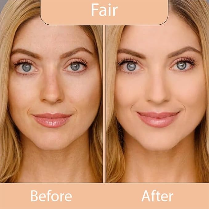 LUMINESS Airbrush Spray Silk Foundation Starter Kit - Fair - Foundation, Primer & Dual-Sided Angled Buffing Brush - Medium, Buildable Coverage, Anti-Aging Formula Hydrates & Moisturizes