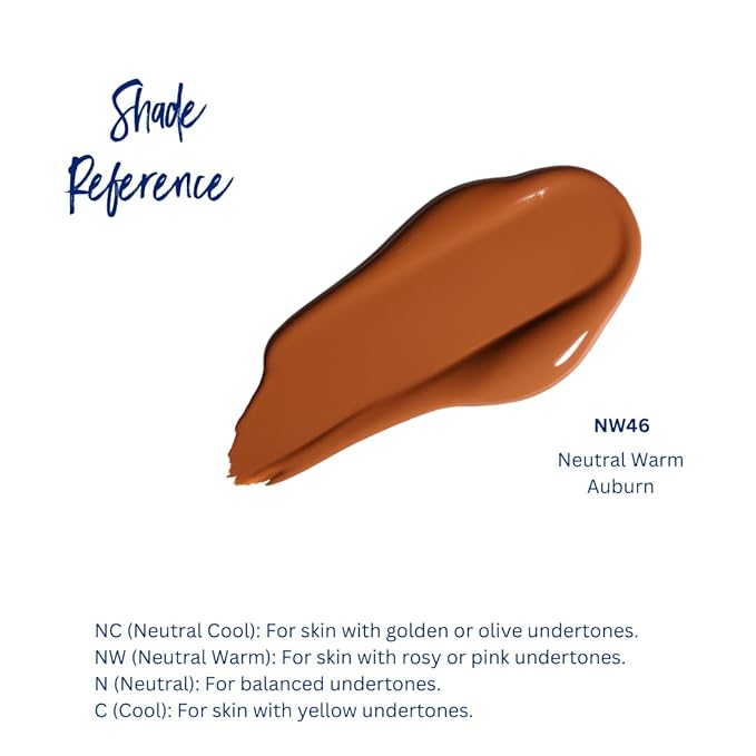 Best Bronze Bombshell Body Makeup - Tattoo Cover Up Makeup & Body Foundation Waterproof - Tattoo Concealer Waterproof for Scars, Varicose Veins Cover Up & Leg Foundation (NW46 Auburn)