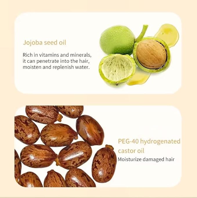 ysnstyle 5pcs Hair Essence Polish Oil, Anti-Frizz Curly Dry Hair, Luster Enhancing, Long-Lasting Fragrance, Nourishing Hair repair Treatment Serum for Smooth Shiny Hair, Travel Size 6ml/1packet