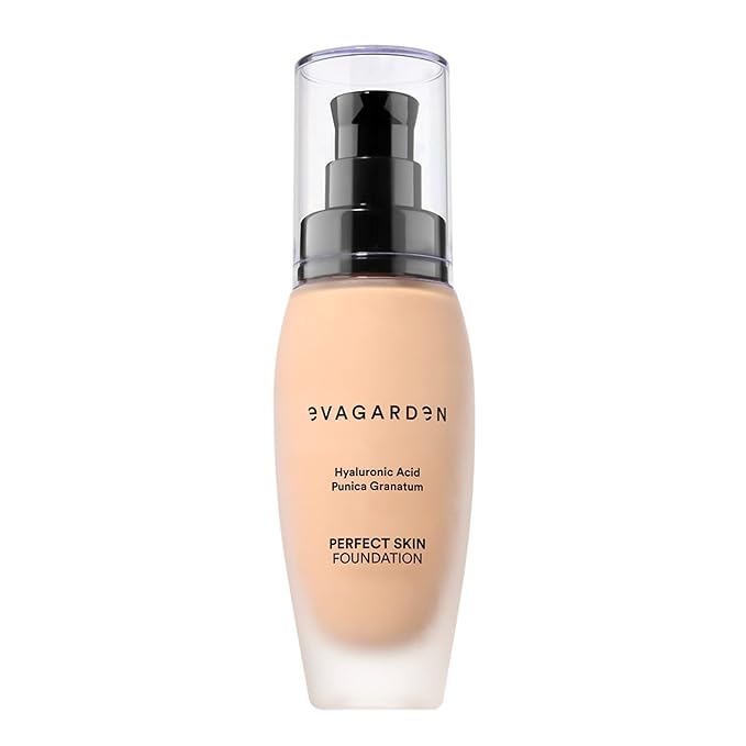 EVAGARDEN Perfect Skin Foundation - Soft Texture Ensures Excellent Coverage and Natural Finish - Visibly Reduces Signs of Aging - Smooth and Moisturizes Your Epidermis - 234 Tender Peach - 1.01 oz