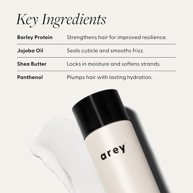 Arey Smooth Conditioner | Reduce Signs of Aging Hair | Retains Moisture & Promotes Smoothness for Fine to Medium Hair | Pair with Wash Shampoo | Vegan, Gluten-Free, & Cruelty-Free (8.45 Fl Oz)