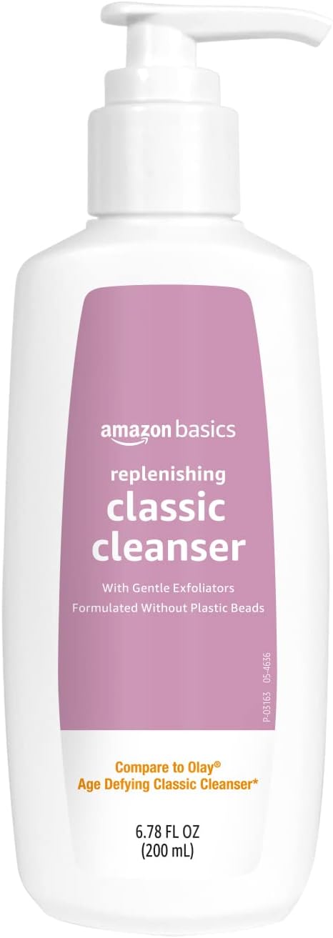 Amazon Basics Replenishing Cleanser Exfoliating Face Wash, 6.78 fl oz (Pack of 1)