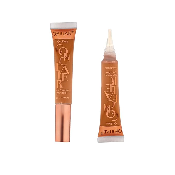 Beauty Hide and Chic Liquid Concealer – Caramel (HC-10) – Full Coverage, Lightweight, Long-Lasting Matte Finish, SPF 30++, Vegan – 0.35 fl oz / 10 ml,pack of 1