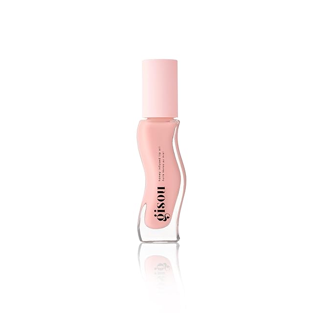 Gisou Honey Infused Hydrating Lip Oil, Nourishing Lip Moisturizer for Dry Lips (Vanilla Glaze)