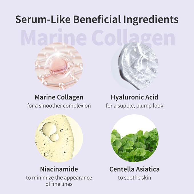 Naisture 3 Step Ampoule Mask with Marine Collagen: Hydrating Set for Skin Elasticity, Smoothing, and Moisture. Korean Skincare Kit with Ampoule, Sheet Mask, and Essence (5 pcs)