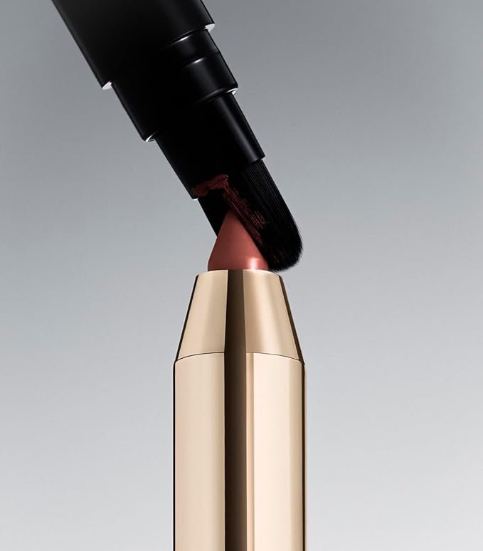 MAKE Beauty Continuum Lip Liner – Long Lasting Creamy Liner with Velvet Matte Finish – Includes Built-In Sharpener and Blending Brush – Highly Pigmented Neutral Nude Lip Color – Shade, Atmospheric