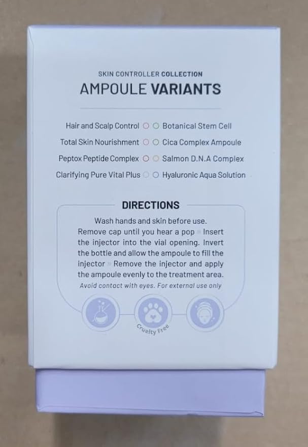 BRÜUN SC - Control Botanical Stem Cell Ampoule - Korean Serum Booster for Face and Body Skin Care Serum 1.18 fl.oz