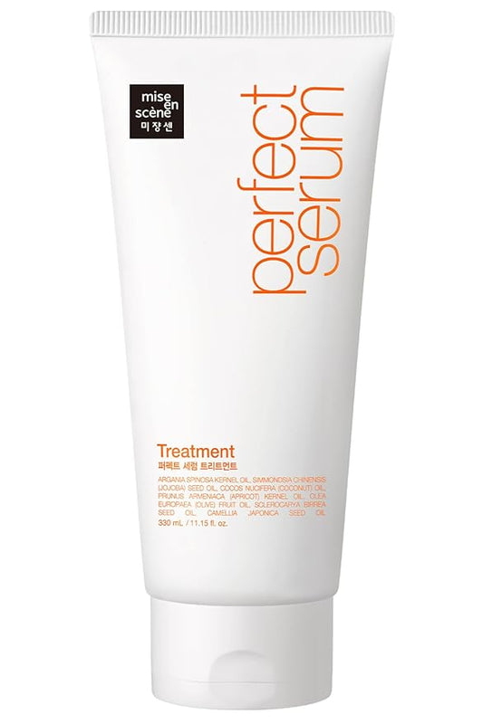 Mise En Scene Perfect Serum Treatment | Korean Hair Mask for Hair Coating Effect, Treatment at Home Care, Wash off Nutritient conditioner, 11.15 Fl. Oz.(330ml)