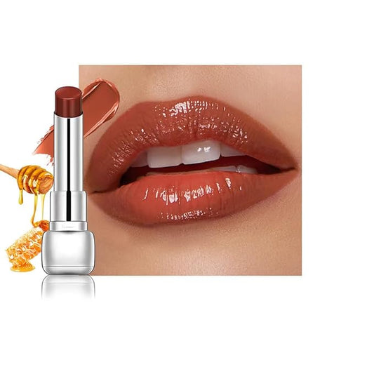 Brown Plumper Moisturizing Butter Lipstick for Women, Natural Tinted Lip Balm Shine Nourishing Hydrating Lip Gloss Stain for Dry Lips, Lightweight Lip Liner Care Makeup, Vegan 1Pc Brown Black