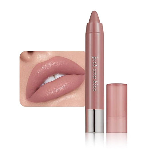 Pink Nude Hydrating Cream Lipstick Lip Crayon for Women, Moisturizing Lipstick Long-lasting Waterproof, Retractable Lips Crayon Liner for Ombre Shades, Lipgloss Tinted Lip Balm + Lips Color in One, 01