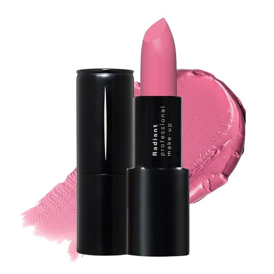 Radiant Professional Advanced Care Lipstick - Ultra Nourishing, Moisturizing Long Lasting Matte Lipstick With Vitamin E- UVA UVB Filters - VELVET (10 TUFFY – PINKISH MAUVE)