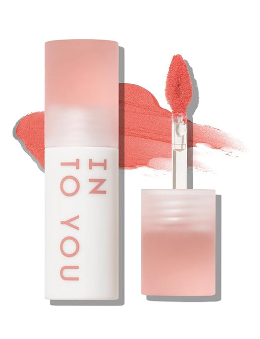 INTO YOU Matte Lipstick, Super Stay Lipstick for Women, Lip Stain Long Lasting Waterproof, Lip Mud Soft Lightweight, Smooth Lip Clay Mousse, Dual-Use For Lips And Cheek, Pink Lipstick (CM02)