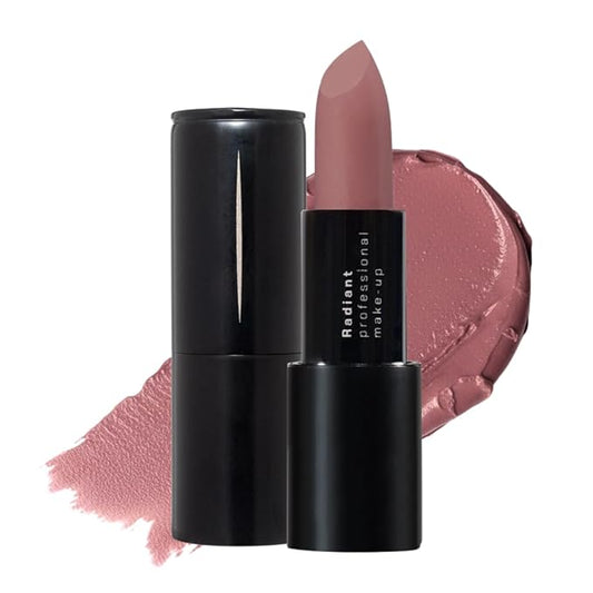 Radiant Professional Advanced Care Lipstick - Ultra Nourishing, Moisturizing Long Lasting Matte Lipstick With Vitamin E- UVA UVB Filters - VELVET (27 Nude)