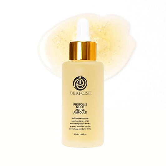 Propolis Ampoule - 83% Royal French Black Bee Propolis Extract - Hydrating Nourishing Serum For Radiance - Korean Skincare Honey Propolis Glow Essence Serum For Dry & Sensitive Skin 50ml