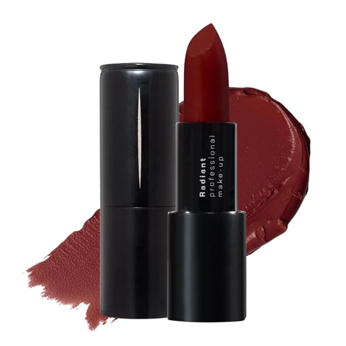 Radiant Professional Advanced Care Lipstick - Ultra Nourishing, Moisturizing Long Lasting Matte Lipstick With Vitamin E- UVA UVB Filters - VELVET (29 Cranberry)