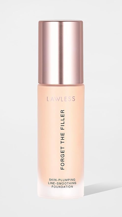 LAWLESS Women's Forget the Filler Skin-Plumping Line-Smoothing Foundation, 2F, fair with neutral undertones, 1.0 Ounce