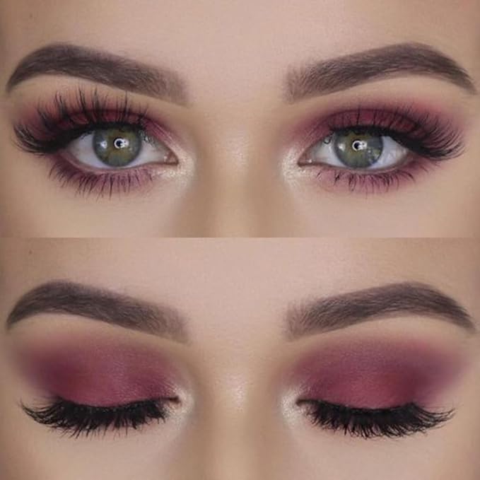 Mysense Matte Plum Single Eyeshadow Palette, Pressed Powder Eye Shadow Makeup, High Pigment Long Lasting Vegan & Cruelty Free, 205# Friskie