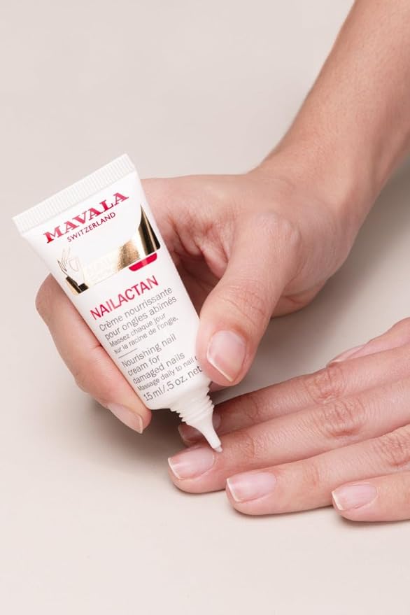 Mavala Nutritive Nail Cream Nailactan for Damaged Nails | Nail Care with Restorative Ingredients for Longer, Healthier Nails | Nail Strengthener + Hardener | 0.5 oz