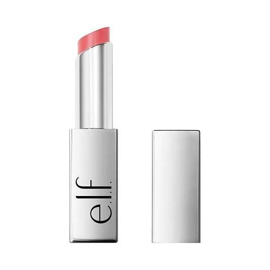 e.l.f. Glow Reviver Slipstick, Tinted Lip Oil Stick, Non-Sticky & Hydrating For A Soft-Shine Finish, Vegan & Cruelty-Free, Pink-Me Energy