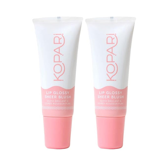 Kopari Sheer Blush Lip Glossy 2pk