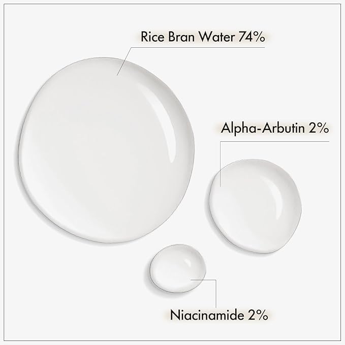 TOSOWOONG Alpha Arbutin 2% Rice Serum, Rice 746,074ppm, Alpha-Arbutin 20,000ppm, Glow, Glass skin, Pigmentation, Acne Marks, Dark Spots, Even Skin Tone, Hydrating, Korean Skin Care, 33ml / 1.11 fl.oz.