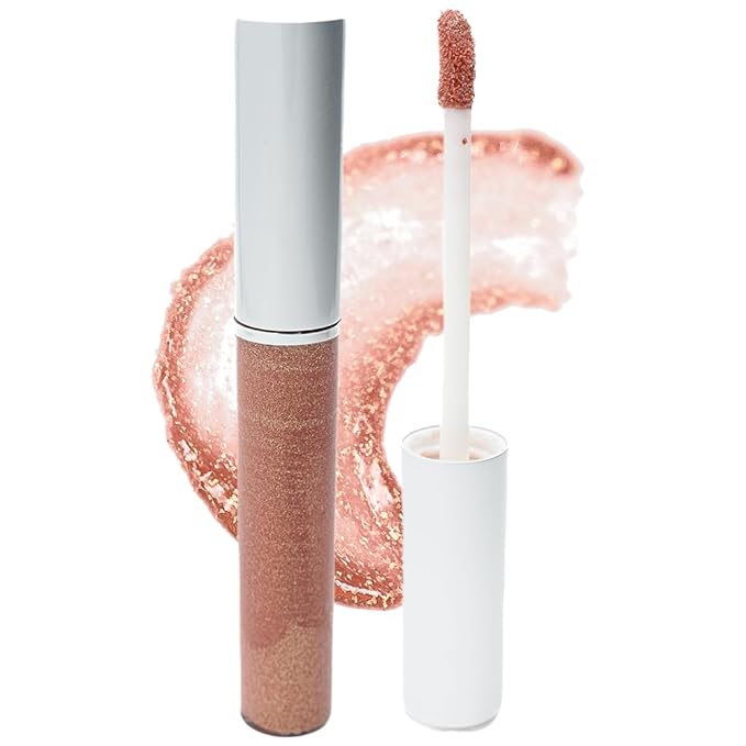 Bronze Jojoba Base Liquid Lip Gloss Talc & Paraben Free, No Animal Testing & Cruelty Free Lipstick Gloss
