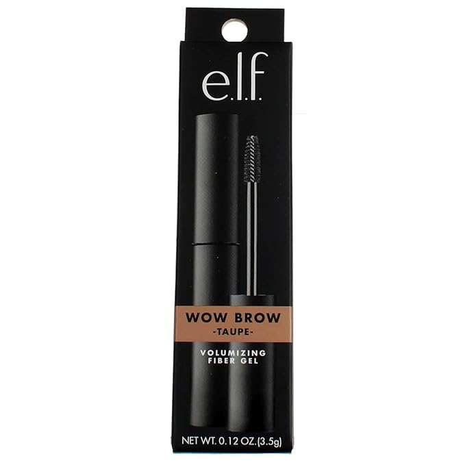 e.l.f. Wow Brow Gel, Volumizing, Buildable, Wax-Gel Hybrid, Creates Full, Voluminous-Looking Brows, Locks Brow Hairs In Place, Taupe