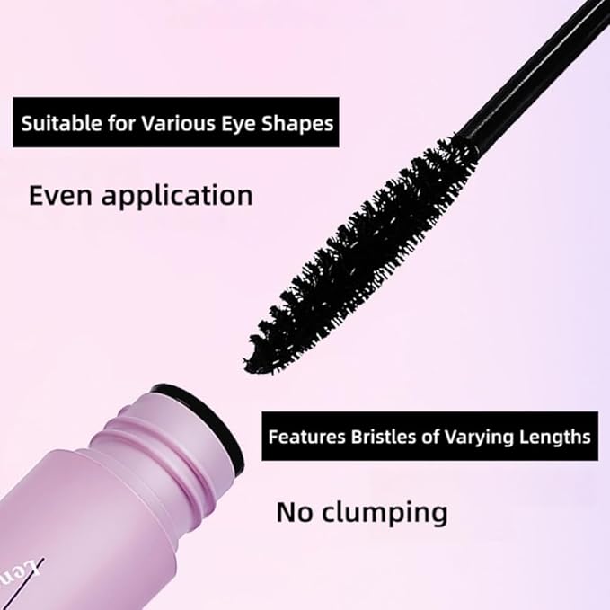 Waterproof Mascara, Volume, Length, No Smudge and No Clumping, Long-Lasting, Lengthening, Black