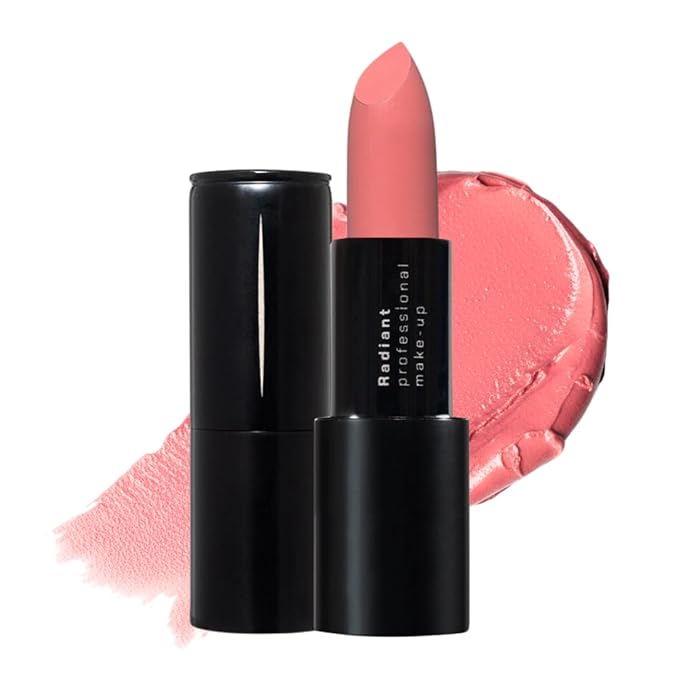 Radiant Professional Advanced Care Lipstick - Ultra Nourishing, Moisturizing Long Lasting Matte Lipstick With Vitamin E- UVA UVB Filters - VELVET (09 DUSTY PINK – PINKISH NUDE)