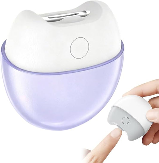 3 in 1 Automatic Electric Nail Clipper, 2026 Upgraded Electric Nail Clipper, Automatic Nail Trimmer with Light and Nail Scraps Storage, Electric Toenail Clippers for Seniors Adults (Purple)