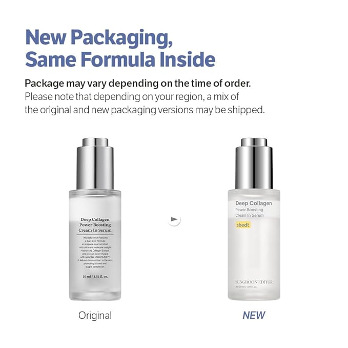 SUNGBOON EDITOR Deep Collagen Serum | Volufiline + Collagen + Niacinamide | Hydrating & Smoothing Care | Korean Skincare, 1.01 fl oz | Valentines Day Gifts for Woman