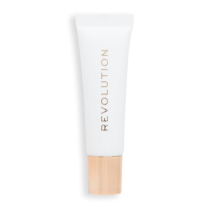 Revolution Beauty London, Juicy Peptide Lip Balm, Hydrating & Plumping Lip Balm with Sheer Color, Infused with Vitamin E & Peptides, Clear Ice, 0.27 fl oz