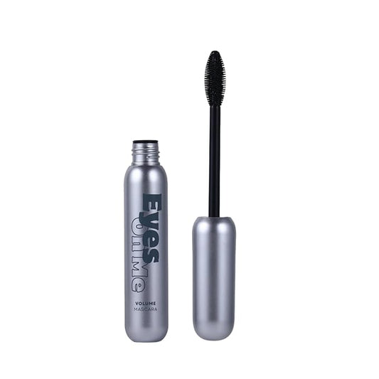 Eyes On Me Waterproof Volumizing Mascara – Long-Lasting Curl & Lift, Smudge-Proof, Conditioning Formula with Panthenol & Vitamin E, Precision Tapered Silicone Brush, Jet Black