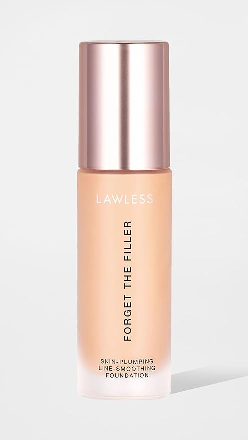 LAWLESS Women's Forget the Filler Skin-Plumping Line-Smoothing Foundation, 4L, light with neutral undertones, 1.0 Ounce