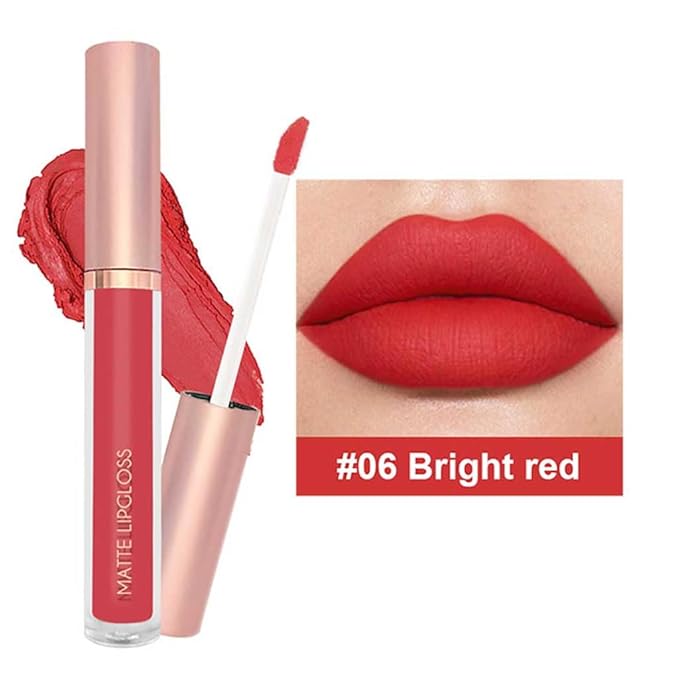BestLand 3PCS Fresh Glow Coral Liquid Lipstick Set, Matte Lip Gloss Long Lasting Waterproof, Lightweight Full Coverage Lip Color with Peachy Grapefruit Bright Red Shades for Daily & Summer Makeup