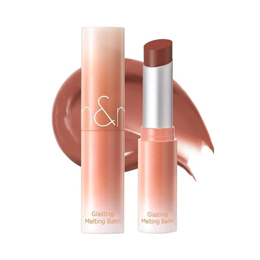 rom&nd GLASTING MELTING BALM 13 Scotch Nude | Crystal-Clear Water-Gloss Shine | Hydrating Tinted Lip Balm for Plump, Non-Sticky Lips