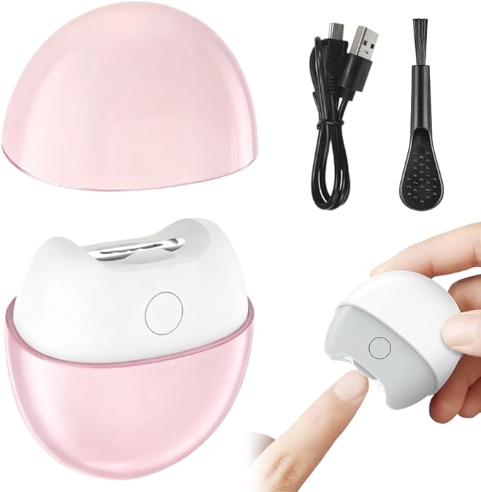 Electric Nail Clippers, 2026 New Automatic Fingernail Trimmer with Light, 2 Speeds, Magnetic Cover, Quiet Electric Toenail Clippers for Thick Nails, Easy Clip for Seniors, Adults and Men (Pink)