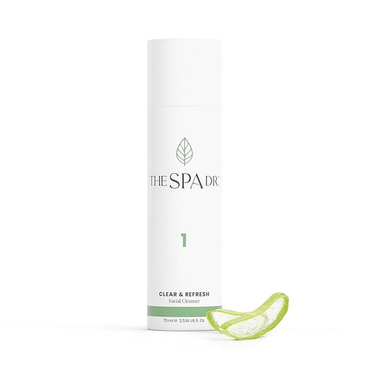 The Spa Dr. 2 in 1 Cleanser and Makeup Remover: Dual action, clear and clean in one step - 30 day supply - Perfectly pH Balanced - Natural & Organic Skin Care - 75ML/ 2.536 Fl. Oz.