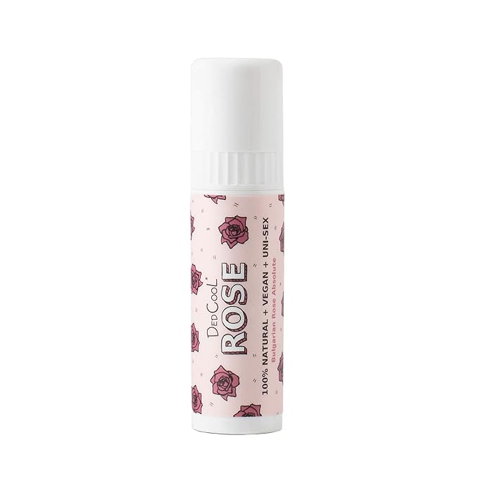 DedCool Lip Balm Stick (Rose) Jumbo, Vegan, Flavored, Coconut Oil Lip Balm, Long Lasting, Moisturization, Hydrates Dry & Chapped Lips, Vegan, Natural, Clean, Non-Toxic, Fragrance For All
