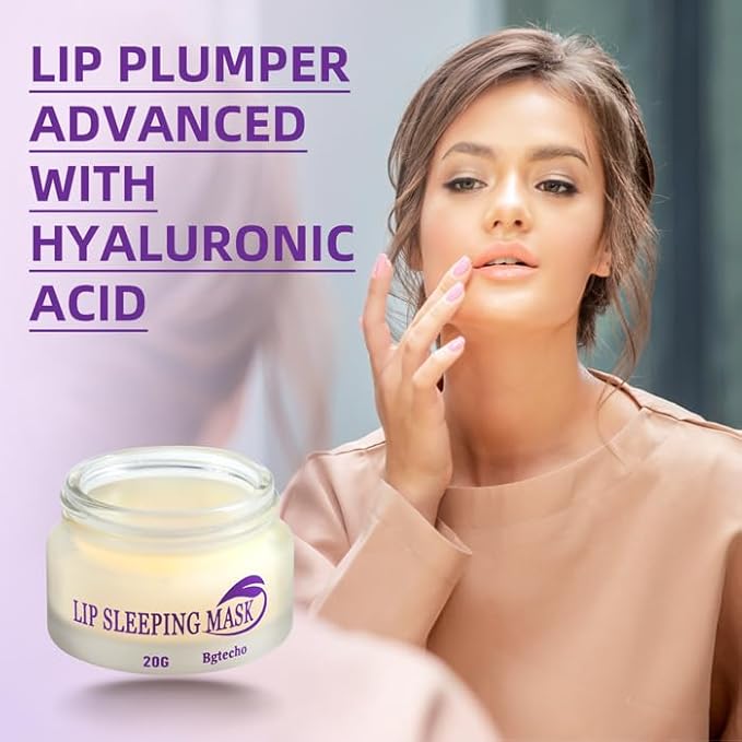 Lip Mask Overnight,Lip Collagen Lip Sleeping Mask With Peptide Complex,Moisturizing Lip Balm for Lip Care Cracked Lips,Dry Lips,Lip Wrinkles Repair,Nourish & Hydrate(20g)