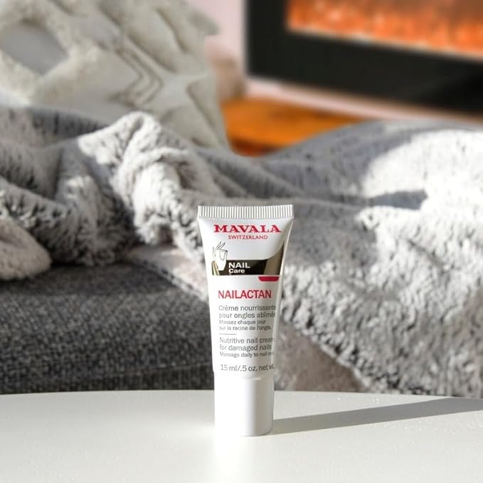 Mavala Nutritive Nail Cream Nailactan for Damaged Nails | Nail Care with Restorative Ingredients for Longer, Healthier Nails | Nail Strengthener + Hardener | 0.5 oz