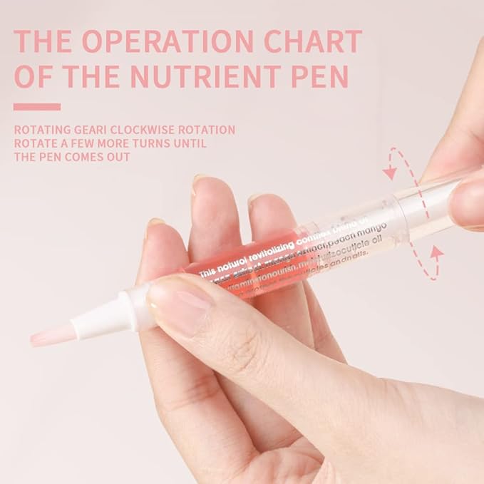 SULLMAR 8Pcs Nail Cuticle Oils Nail Nutrition Oil Pen Nail Nourishment Pens 8 Smell Cuticle Nourish Skin Nail Care (8pcs)