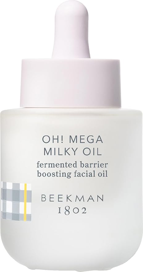 Beekman 1802 Oh! Mega Milky Facial Oil – Hydrating Vitamin C & Niacinamide Serum – Repairs Skin Barrier & Reduces Dark Spots – Fragrance Free, Sensitive Skin Safe – Packaging May Vary – 1 Fl Oz