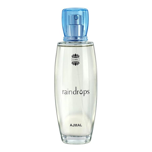 Ajmal Rain Drops Perfume – Women Fresh & Floral Scent with Fruity Notes, Inspired by Rain & Ocean Breeze, Long-Lasting Eau de Parfum, Made in Dubai – 50ml / 1.7 fl oz