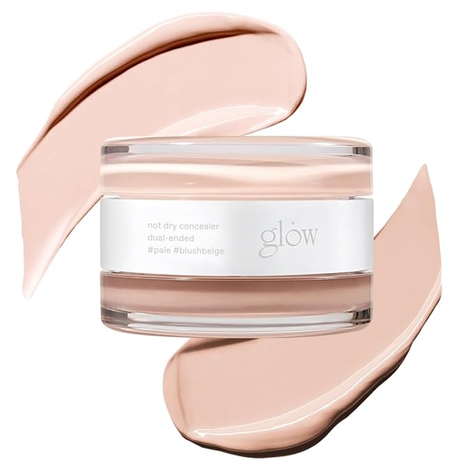 glow not dry concealer #pale #blushbeige | covers under-eye circles & blemishes | full-coverage | dual-color&use | melt-in texture | 0.4 oz | beige