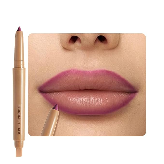 Waterproof Matte Lip Liner Pencil with Silicone Smudger – Long-Lasting Retractable Velvet Crayon, Define & Sculpt Lips, Vegan & Cruelty-Free, Perfect for Work, Date, Party & Travel (03#, pack of 1)