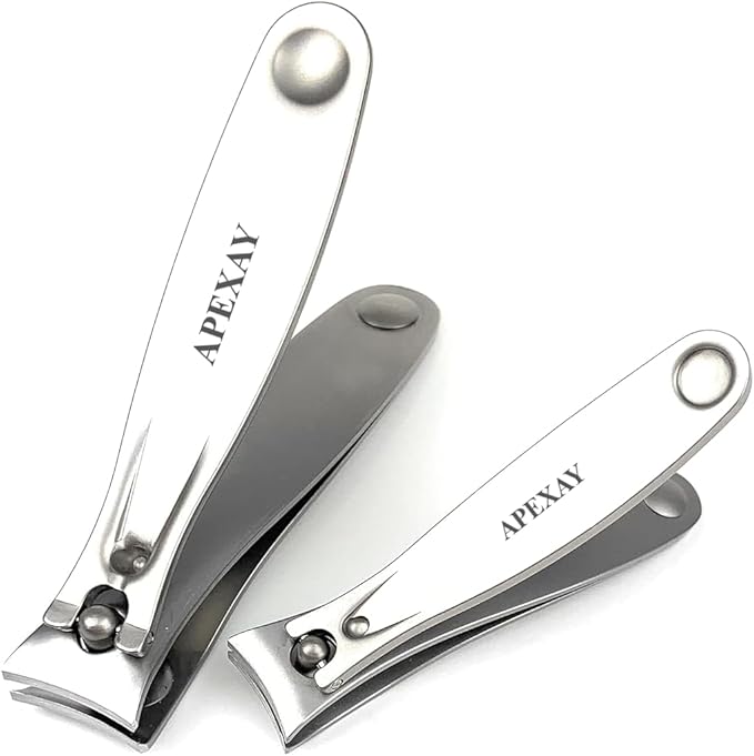 Made in Solingen, Germany – APEXAY Professional Nail Clippers Set, Premium Fingernail & Toenail Cutter for Men & Women, Heavy Duty, Surgical Stainless Steel, Sharp, Durable, for Thick Nails, Trim Easy